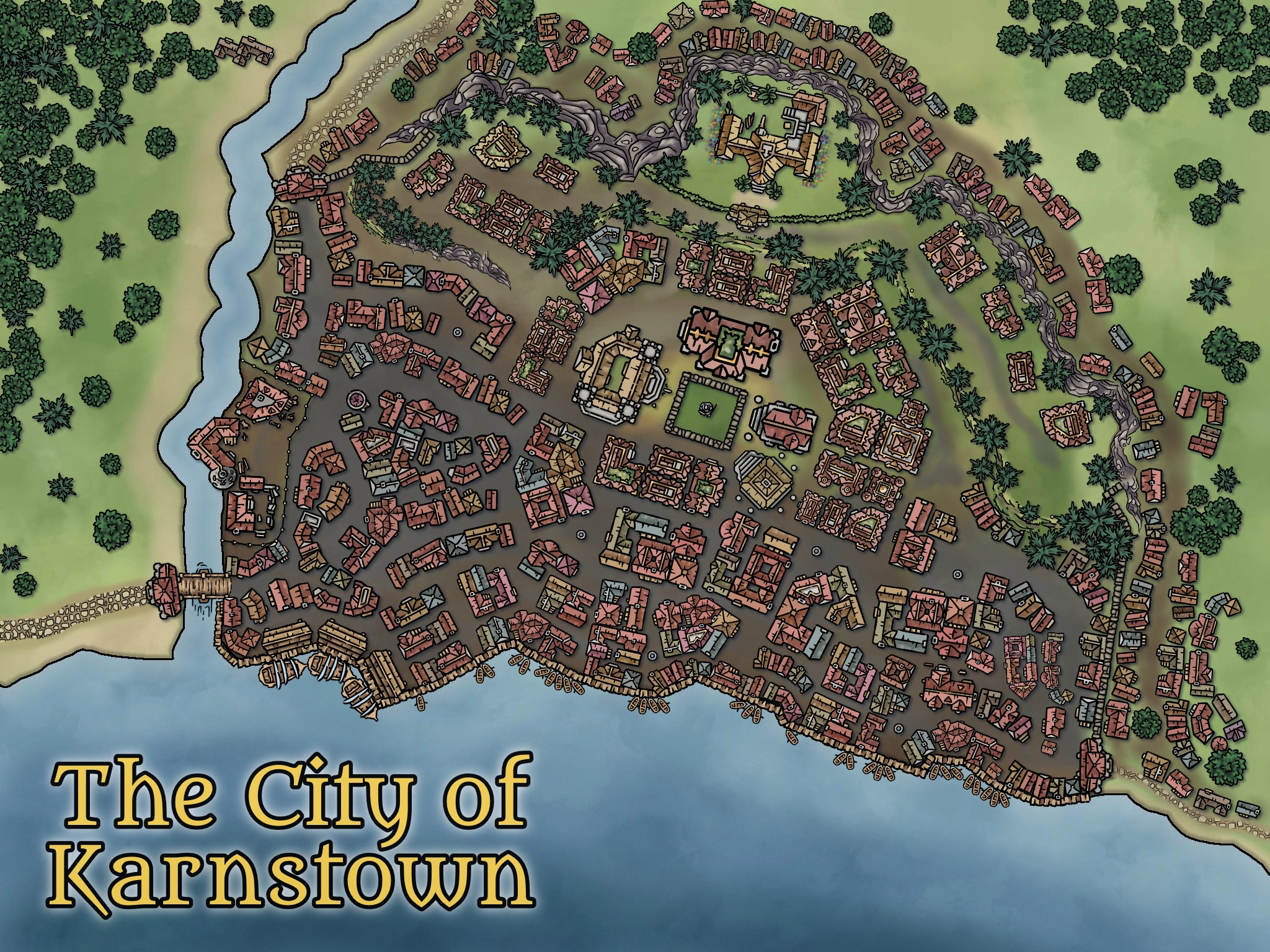 The City of Karnstown Base Map Image